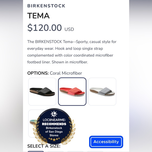 Birkenstock bright Coral Velcro Sandal sz41 - Picture 16 of 16